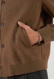 BOMBER CHECK MARRONE