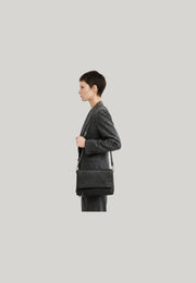 BORSA A TRACOLLA THREE NERA
