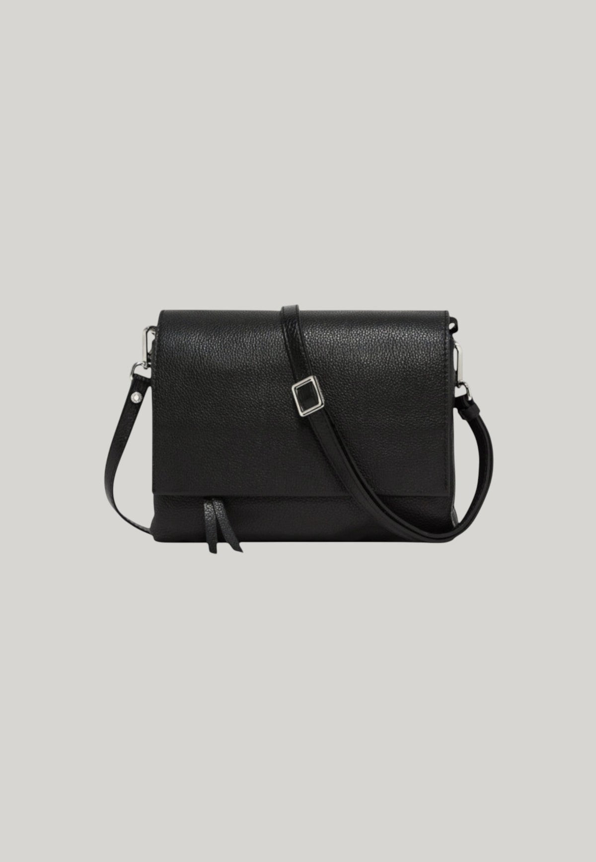 BORSA A TRACOLLA THREE NERA