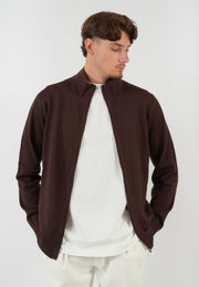 MAGLIA BLOUSON MARRONE