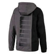 Puma Collective Woven Giacca a vento con cappuccio grigio nero 518384 03
