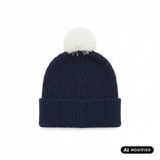 Champion cappello da ragazza con pompom 806449-BS501 blu