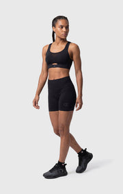 Champion Pantaloncino 119094-KK001 Donna Nero - Allenamento Seamless