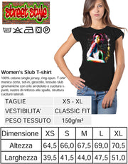 T-shirt Amy Winehouse Donna Bio - The Legend Made in Italy