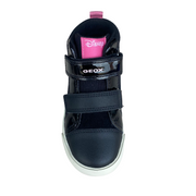 Geox scarpa sneakers con strappo da bambina Kilwi Minnie B46D5B 022HH C9289 nero-rosa
