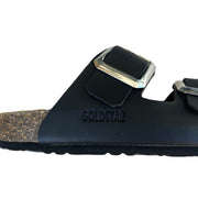 Goldstar sandalo da donna a doppia fibbia GS801QR premium nero