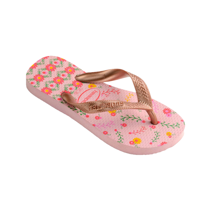Havaianas ciabatta infradito da bambina Flores 4000052 7667 fiori di cristallo