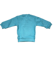 Champion tuta infant con felpa con bottoncini al collo e pantalone con polsino 306186 BS157 DLPB/NBK celeste-nero