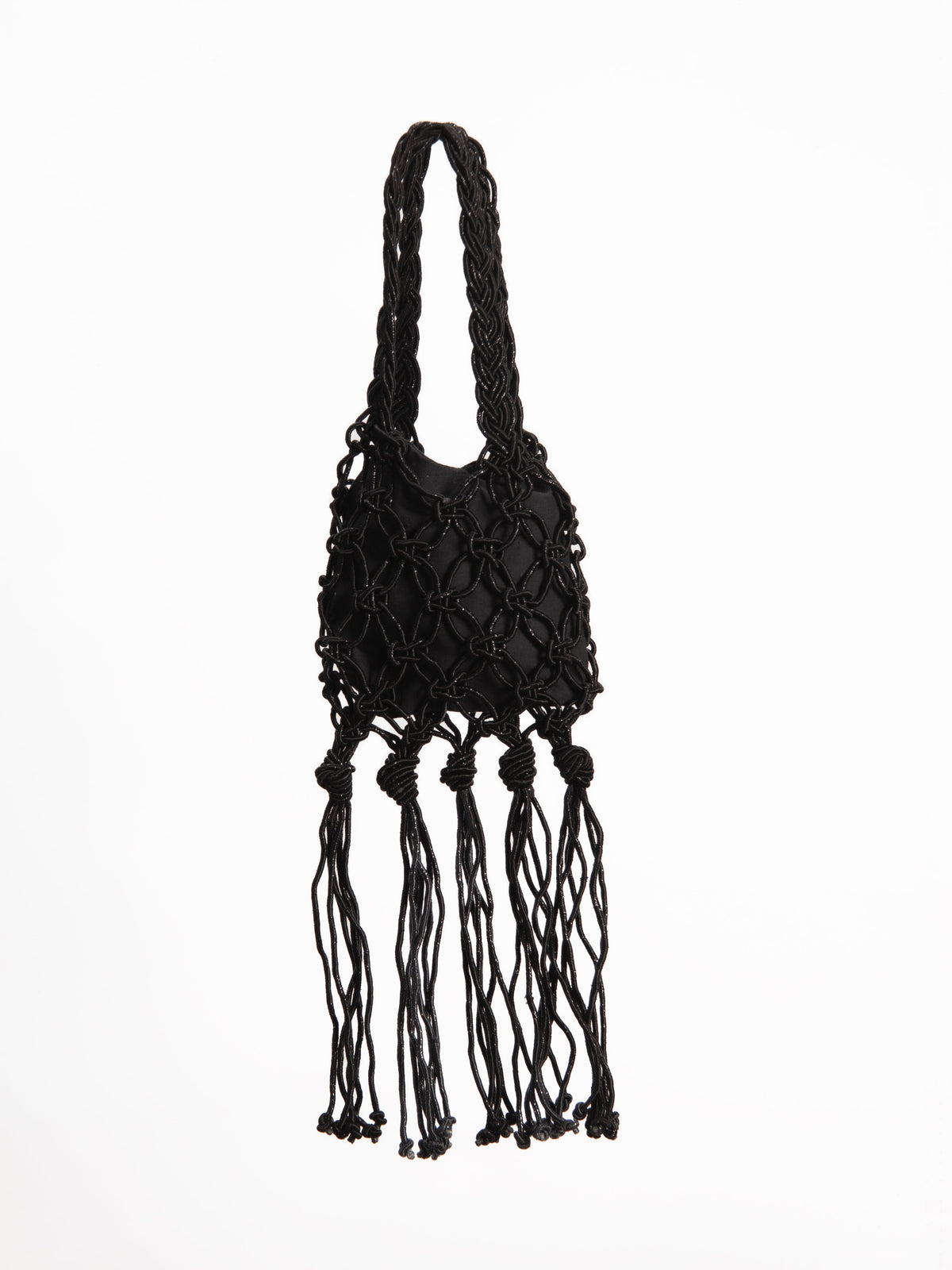 Hand-Knit Mini Glitter Bag