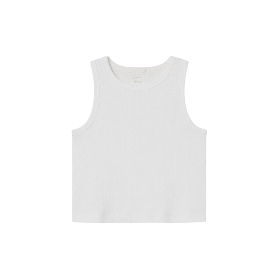 Name it canotta corta a costine da ragazza Nakal 13236672 bianco