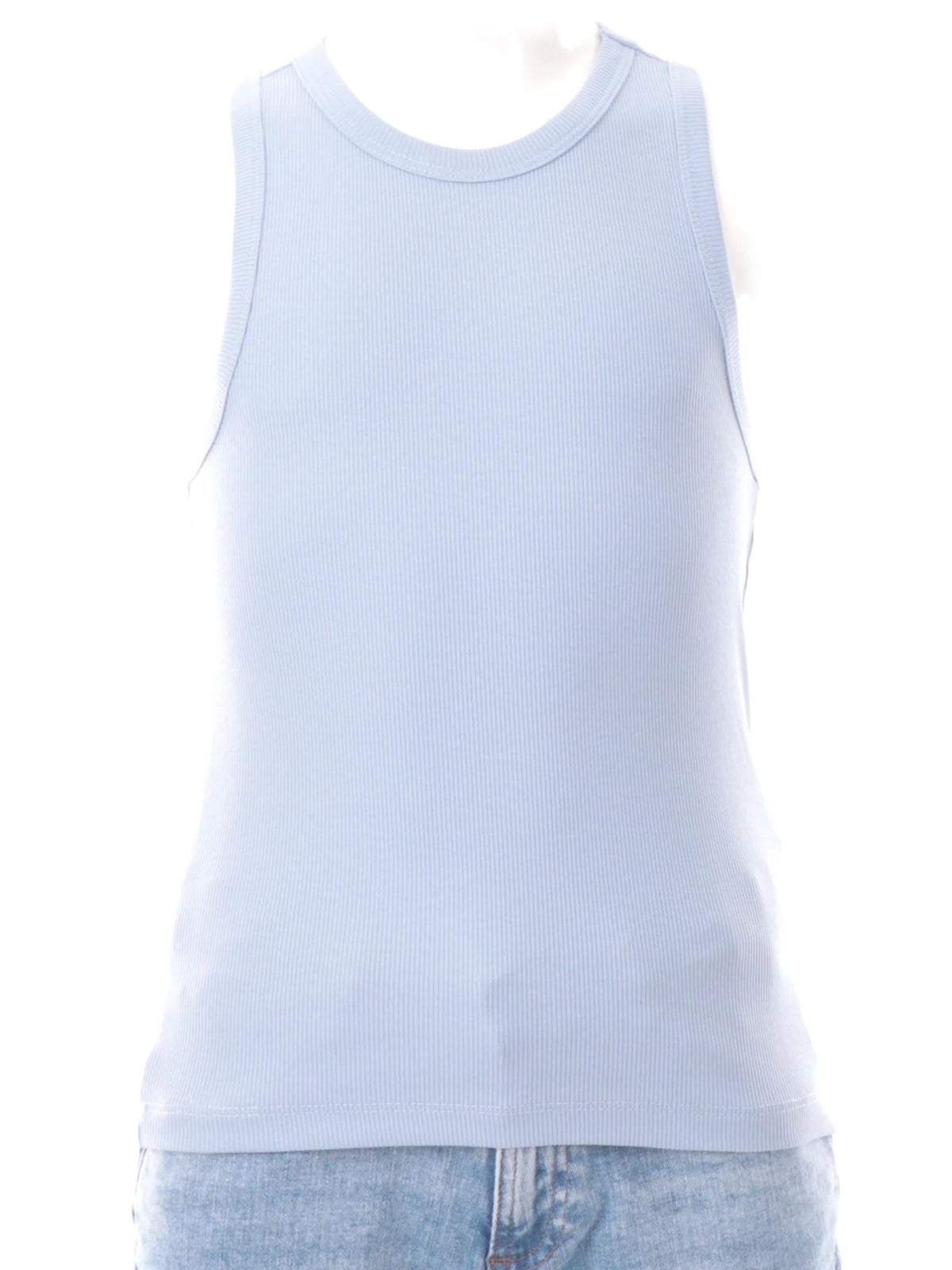 Only KOGJILL Canotta a Costine Ragazza Celeste - 15354635