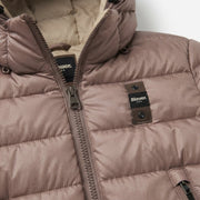 Blauer piumino donna con cappuccio 26WBLDC02070-006648 30CEB nocciola