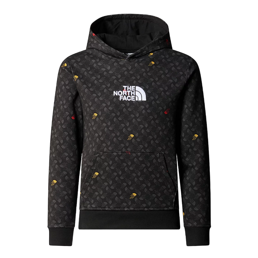 The North Face felpa con cappuccio da ragazzo in cotone leggero NF0A886ZU8I nero