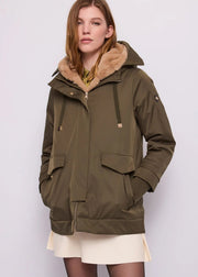 Gaudì Parka da donna con pelliccia sintetica 621BD35017 verde
