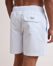 Costume Swim Uomo Light Blue/White