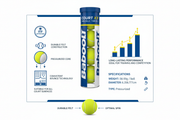 Babolat Court X3 502 - Palline Padel Gialle, Tubo da 3