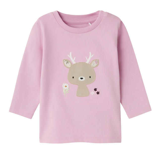 name it maglietta maniche lunghe da bambina KYRAH 13231528 lavanda