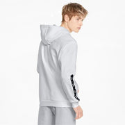 Puma felpa da uomo con cappuccio e tasca anteriore a marsupio ESS+ Tape Hoodie FL 849040 02 white
