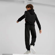 Puma Felpa da ragazzo con cappuccio Colorblock Hoodie Tr B 849082 57 black-warm earth-white