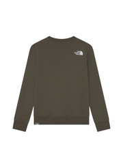 The North Face Felpa girocollo per ragazzi Teens Box Crew NF0A7X5921L1 new taupe green