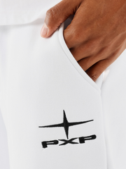 PXP Pantalone Uomo 2544506 WBK Bianco - Pantaloni Sportivi con Polsino
