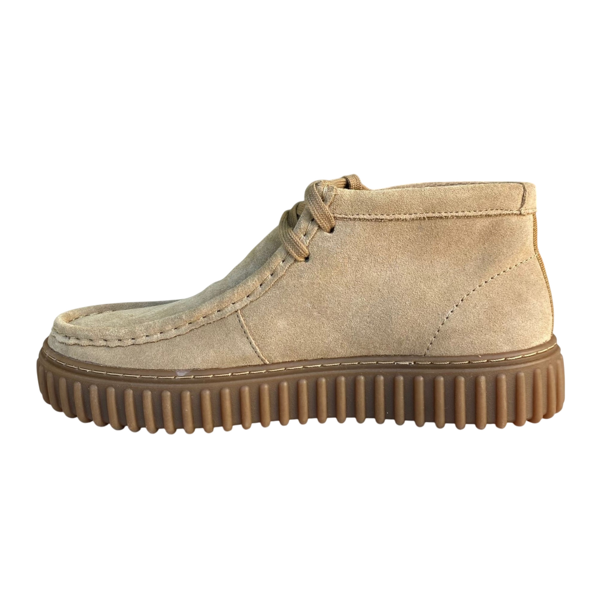 Clarks stivaletto in pelle scamosciata da uomo Torhill HI 173663 sabbia scura
